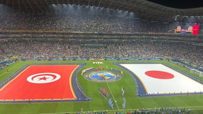 Japan stroll to victory over Tunisia in World Cup's 1,000th 