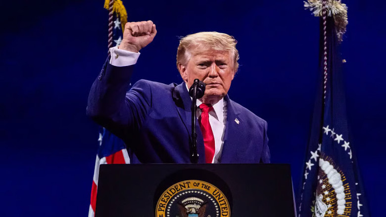 Trump hails US, blasts 'communists' in 250th anniversary spe
