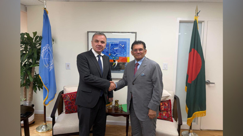 UNGA President-elect Khalilur meets European leaders in New 