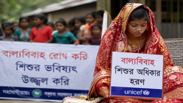 বাল্যবিবাহের শীর্ষ ঝুঁকিতে চাঁপাইনবাবগঞ্জ, প্রশ্নবিদ্ধ প্রতি