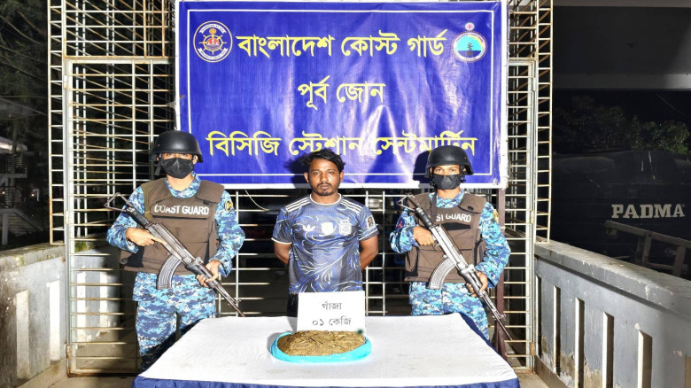 1 arrested with 1 kg of marijuana in Coast Guard operation i