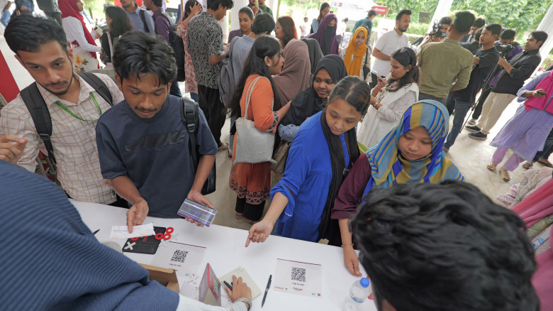 Nagad hires 5 CU students at career fest