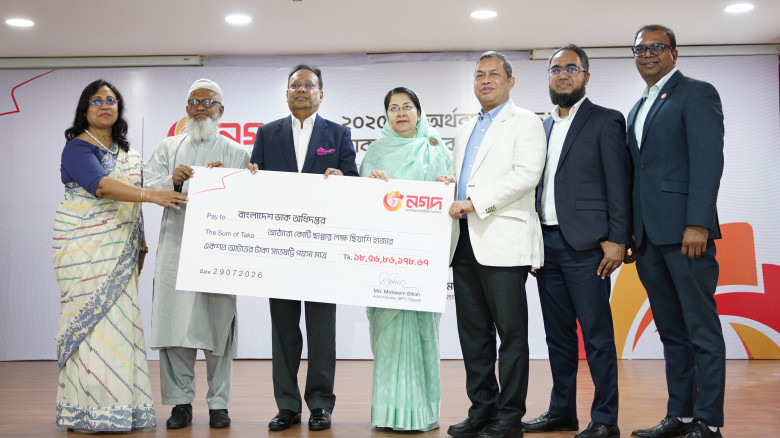Posts directorate gets Tk 18.5cr revenue from Nagad in FY26