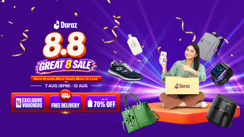 Daraz 8.8 sale offers mega deals nationwide
