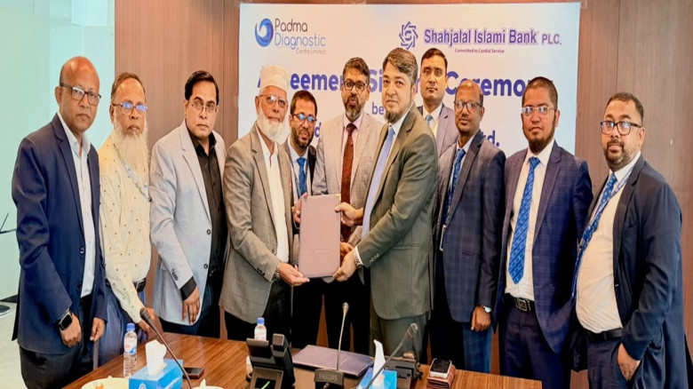 SJIBL signs deal with Padma Diagnostic Centre