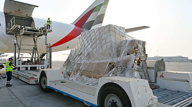 Emirates builds Arsenal crest from upcycled aircraft parts