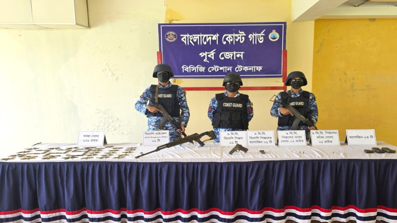 Coast Guard seizes foreign arms, ammunition in Teknaf operat