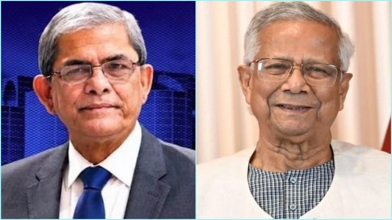 Prof Yunus congratulates Mirza Fakhrul Islam Alamgir on his 