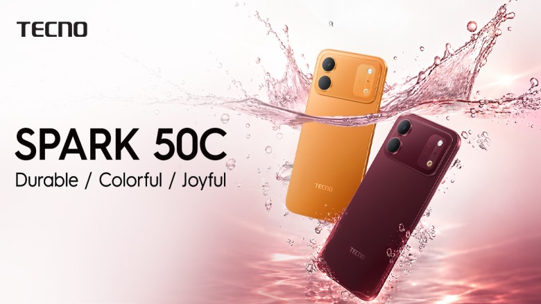 TECNO unveils SPARK 50c with IP68, AI features