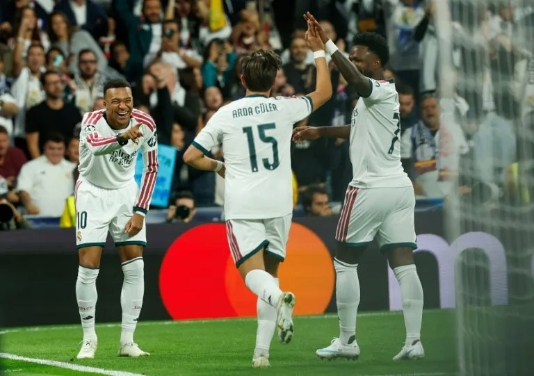 Real Madrid rout Leipzig to continue perfect European start