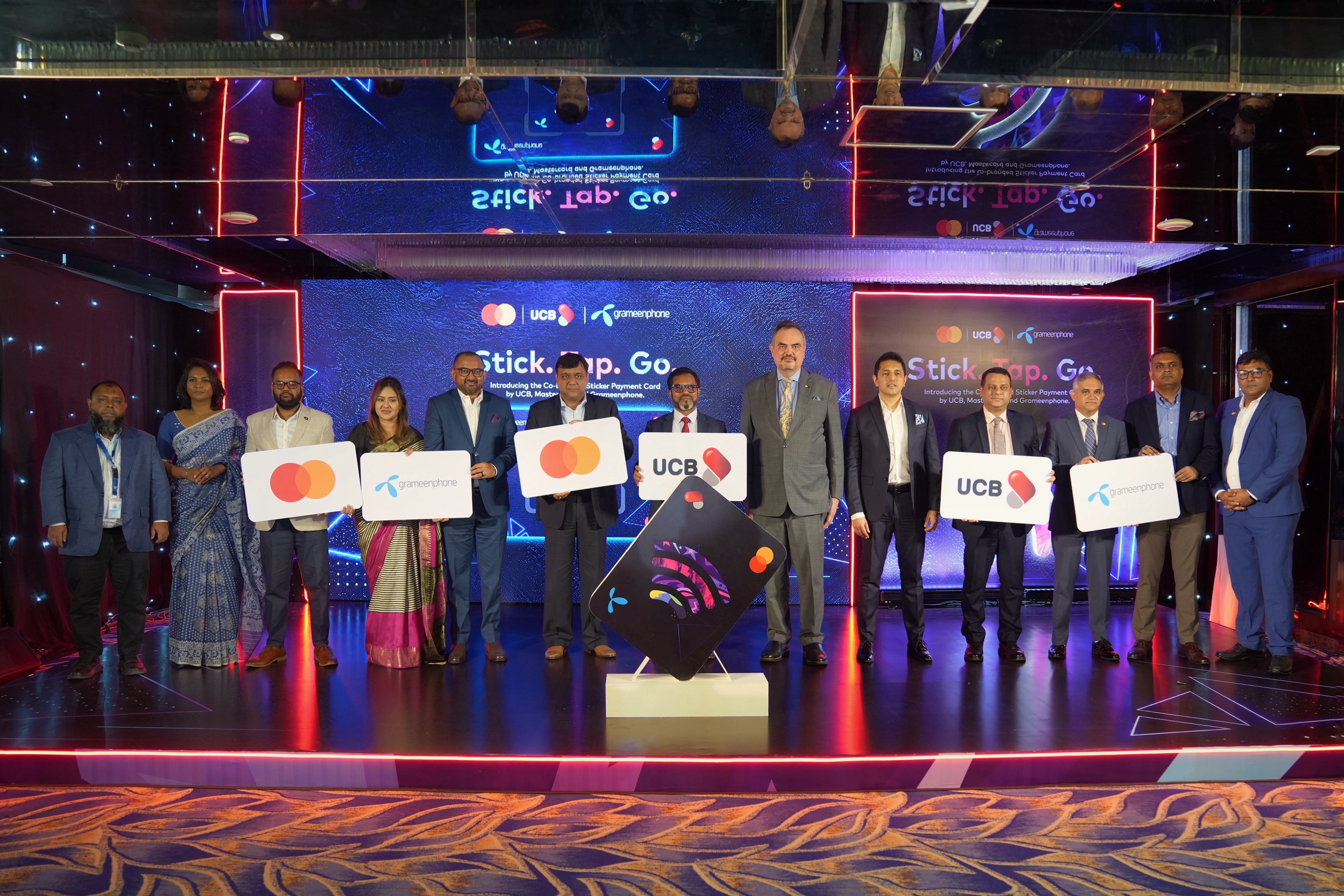 UCB, Mastercard, Grameenphone unveil co-branded sticker card